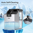 GAOMON 44Lbs Nugget Ice Maker Stainless Steel Countertop Ice Machine for Home Office Bar