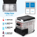 GAOMON 12V Refrigerator 53Quarts 50L RV Car Refrigerator Portable Refrigerator Freezer