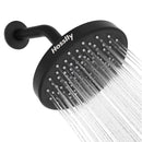 GAOMON Rainfall Shower Head High Pressure 360° Adjustable - Matte Black