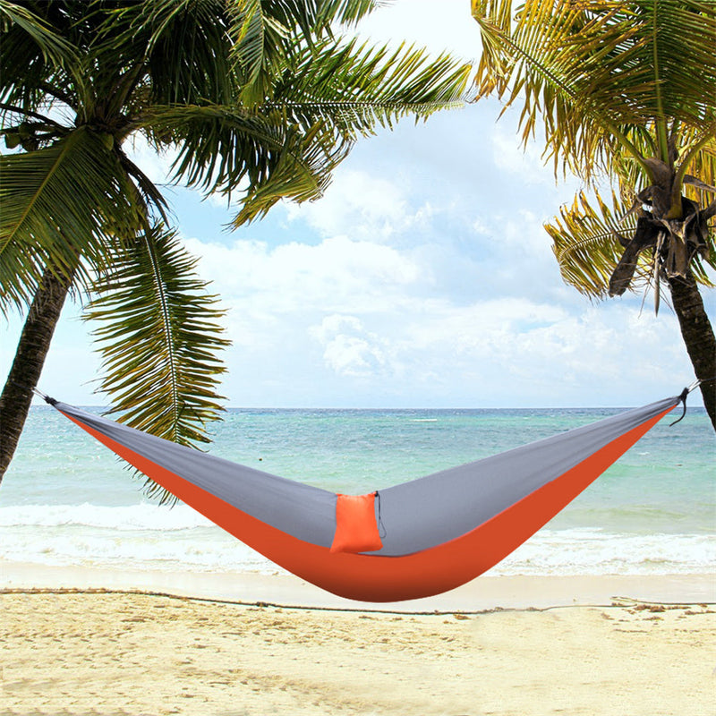GAOMON Outdoor Camping Hammock Nylon Parachute Fabric Double-Layer Sleep Hammock - Green