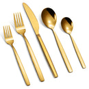 GAOMON 20 Piece Stainless Steel Kitchen Flatware Set - Gold