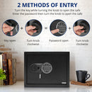 GAOMON Security Safe With Digital Keypad Lock 14.9 x 11.8 x 11.8 Inches Steel Safe With Interior Lining And Bolt Down Kit