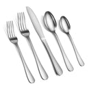 GAOMON 40 Piece S592 Stainless Steel Kitchen Flatware Set - Silver