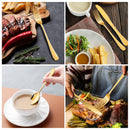 GAOMON 20 Piece S592 Stainless Steel Kitchen Flatware Set - Gold