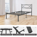 GAOMON Metal Platform Bed Frame with Sturdy Steel Bed Slats - Twin Size