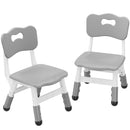 GAOMON Kids Chair, 3 Level Height Adjustable Kid Chair, Plastic Toddler Chairs for Children Boys Girls Age 2-6, Suitable for Home Family Classroom Nursery Indoor Use (2 Pack, Grey), UPC: 198290607532
