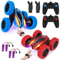 GAOMON 2Pack RC Stunt Car Watch Gesture Sensor Car Blue+Red