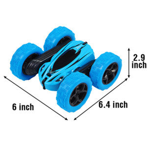 GAOMON Remote Control Car 1165A RC Stunt Car Toy Double Sided 360 Rotating Vehicle Blue