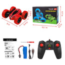 GAOMON Remote Control Car 1165A RC Stunt Car Toy Double Sided 360 Rotating Vehicle Red