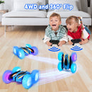 GAOMON 2PACK RC Stunt Car Remote Control Car with Wheel Lights Blue+Green