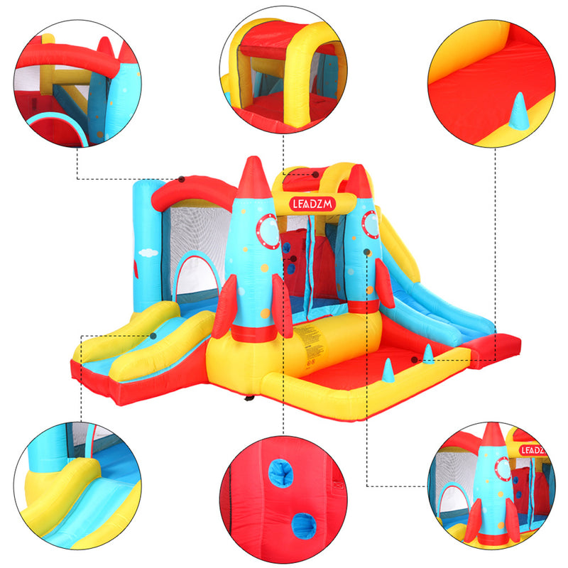 GAOMON Inflatable Bouncer with Air Blower Colorful