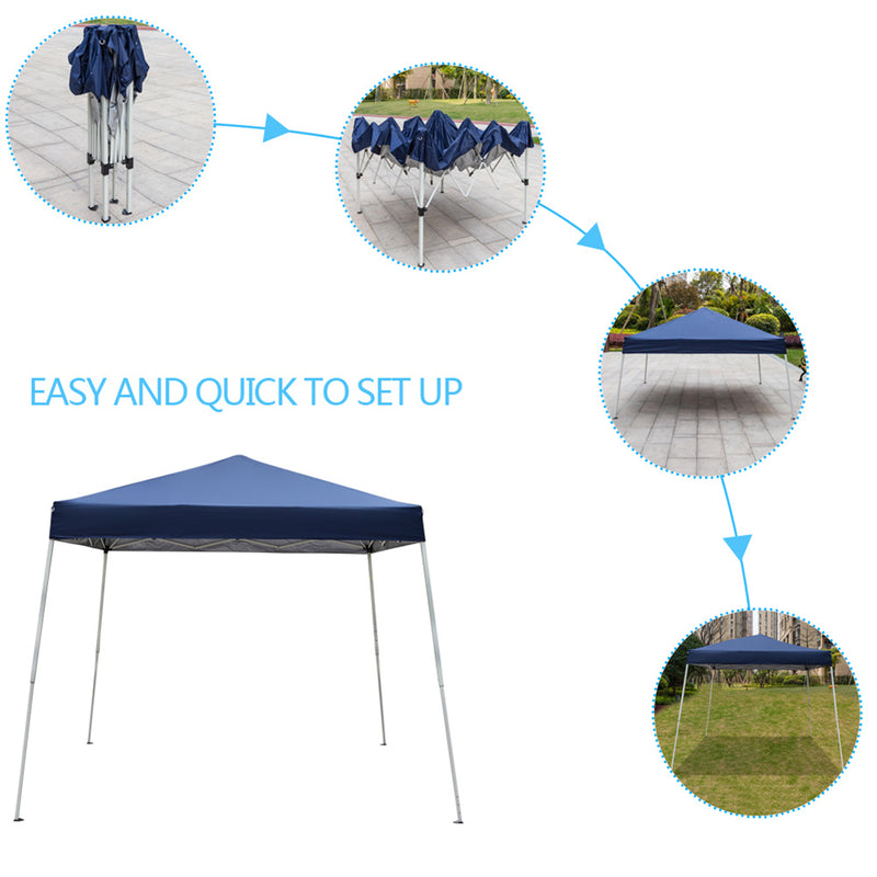 GAOMON 3x3 Meters Oxford Cloth Tent Portable Outdoor Folding Shed Blue