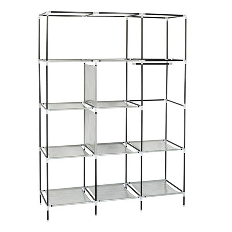 GAOMON 69" Clothing Organizer Wardrobe Storage Closet Clothes Portable Wardrobe Navy Blue