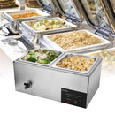 ZOKOP 10.6QT/10L 2 Cells Bain Marie Food Warmer XTC1P-1/2 110V 600W Silver