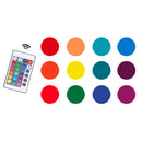 GAOMON TV Stand with Colorful Light Strip Wall-mounted TV Cabinet Black