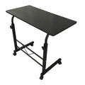 AMYOVE Computer Table Desktop Pipe Rack Standing Desk Adjustable Height Movable Black