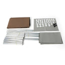 GAOMON Portable Clothes Closet Wardrobe 4-tier 10-Lattices Storage Organizer Coffee