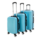 GAOMON 3pcs 3-in-1 Large Capacity Traveling Storage Suitcase Blue