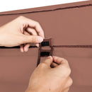 GAOMON Shoe Rack 10 Layers Widened Black Shoe Cabinet 160*30*88 Brown