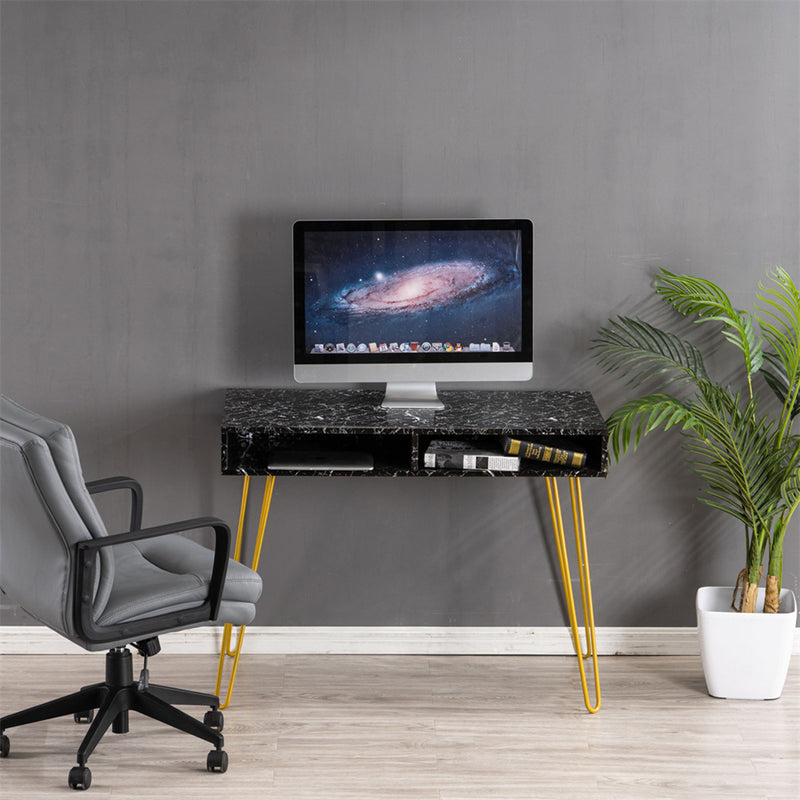 GAOMON Home Office Computer Desk with Open Compartments Study Writing Table