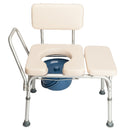GAOMON 2-in-1 Multifunctional Commode Chair Bath Chair 6 Levels Adjustable for Elder Disabled People Pregnant