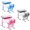 GAOMON Kids Student Desks Chairs Set Liftable Table Set Without Front Baffle Reading Stand Lamp