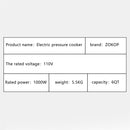 ZOKOP 13-in-1 Electric Pressure Cooker Pot with Reservation Function