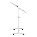 GAOMON 120x60cm Vertical Movable Double-sided Whiteboard with Stand Office Classroom White