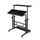 GAOMON Standing Lifting Computer Table Height Adjustable Laptop Desk Black