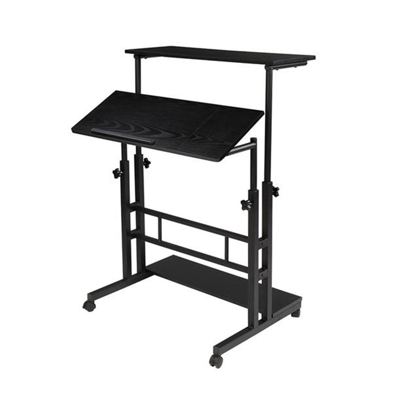 GAOMON Standing Lifting Computer Table Height Adjustable Laptop Desk Black