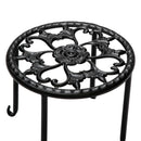 GAOMON 4pcs Round Ironwork Plant Stand Corner Plant Shelf Racks