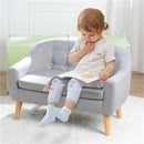 GAOMON Children Sofa for 2 Kids with Detachable Cushion for Living Room Grey