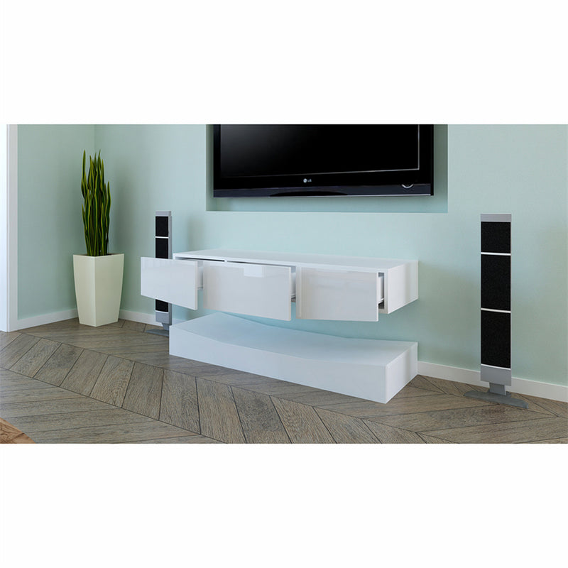 GAOMON 120cm Led TV Cabinet TV Console TV Stand