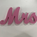 GAOMON 1 Set Wooden Mr And Mrs Letter Ornament Wedding Props Pink