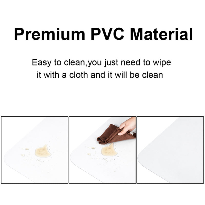GAOMON Rectangle Protective Mat Home-Use Transparent Non-slip Chair Pad 90x120x0.2cm