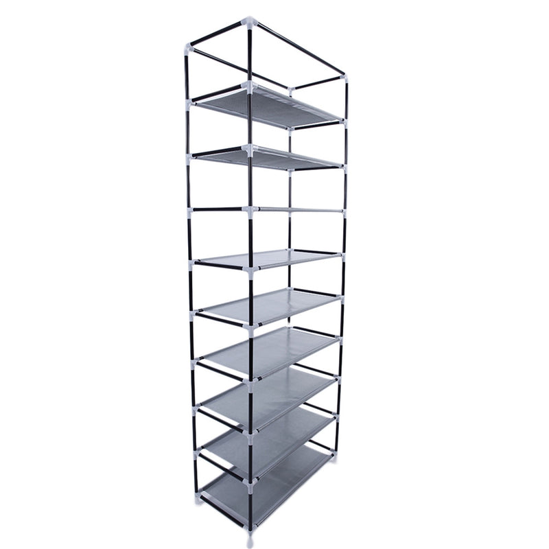 GAOMON 10-layer Shoe Rack Room-Saving Shoe Cabinet Wine Red