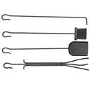 GAOMON Fireplace Stove Tools 5-in-1 Hook Bracket Black