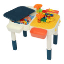 GAOMON Kids Activity Table Set with Building Blocks Foldable Building Block Table Mobile Suitcase