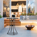 GAOMON Round Dining Table Easy To Assemble Table 81x81x104cm Bronze