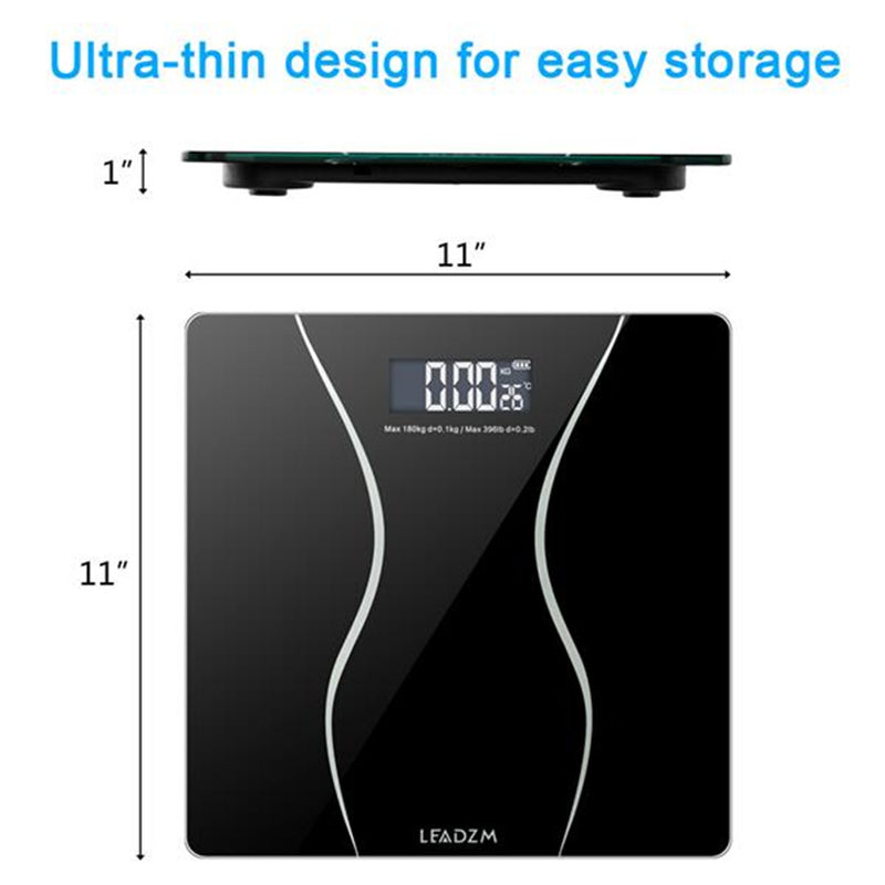 GAOMON Personal Scale Weight Management Scales 180kg/0.1kg Black
