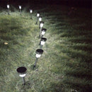 GAOMON 10pcs/set Garden Lawn Light Small Tube Light Solar Light  White