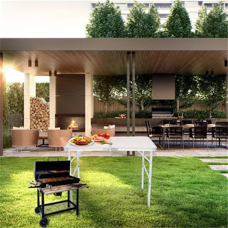 GAOMON Folding Table 90 x 60 x 70cm Foldable Table White