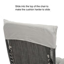 GAOMON Folding Chair Cushion Portable Comfortable 124x48x8cm Grey