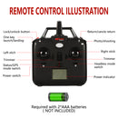 GAOMON B2C 1080P Camera RC Drone Brushless Motor Quadcopter White EU Plug