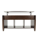 GAOMON Modern Coffee Table Lift Top Wood for Home Living Room Brown