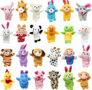 GAOMON 24pcs Animal Finger Puppet Easter Eggs for Easter Party