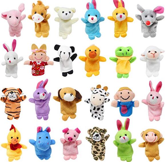 GAOMON 24pcs Animal Finger Puppet Easter Eggs for Easter Party