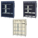 GAOMON 69 Inches Assembled Cloth Wardrobe Non-woven Fabric High-Leg Storage Closet Clothes Organizer