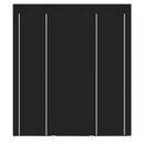 GAOMON 150*45*175 Portable Clothes Closet Wardrobe Clothes Storage Organizer Black