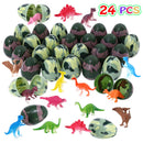 GAOMON 38pcs Camouflage Easter Eggs Filled with Mini Dinosaurs